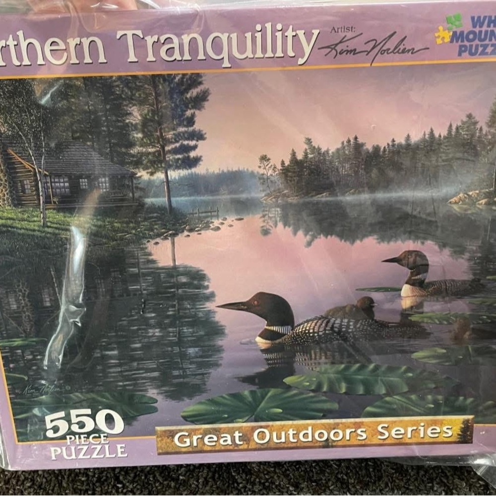 White Mountain Great Outdoors Series Puzzle - northern tranquility rare -